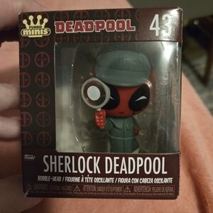 Funko Minis Red and Green Sherlock Deadpool Figure